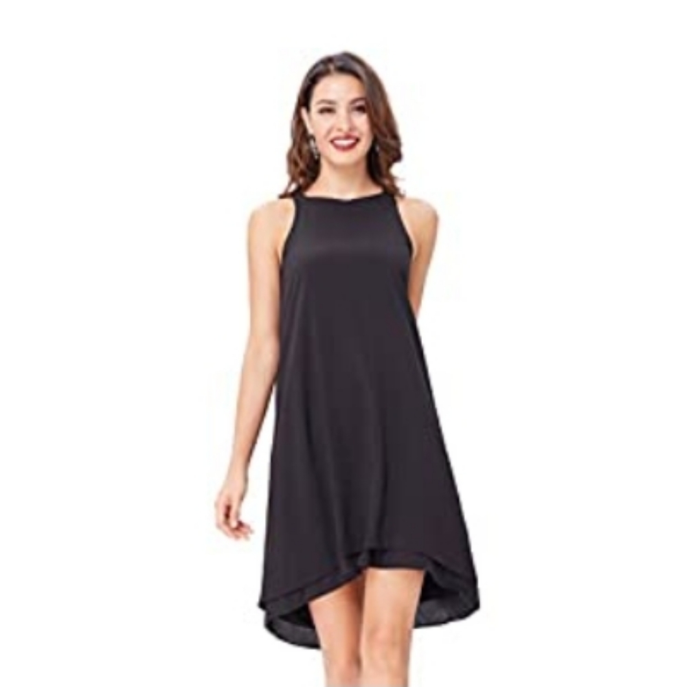 NEW  Chiffon Flowy High Low A line Dress